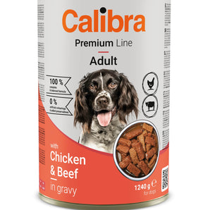 Calibra Dog Premium Line Chicken & Beef 12x1240g