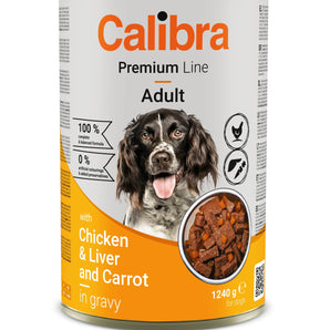 Calibra Dog Premium Line Chicken & Liver 12x1240g