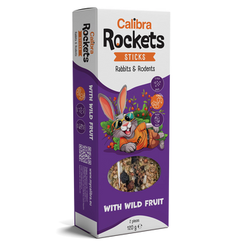 Calibra Rockets Sticks Rabbits & Rodents Wild Fruit 120g