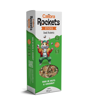 Calibra Rockets Sticks Small Rodents Nut & Coconut 120g